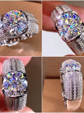 Women's 925 Silver Filled Cubic Zirconia Ring ~ Size 10